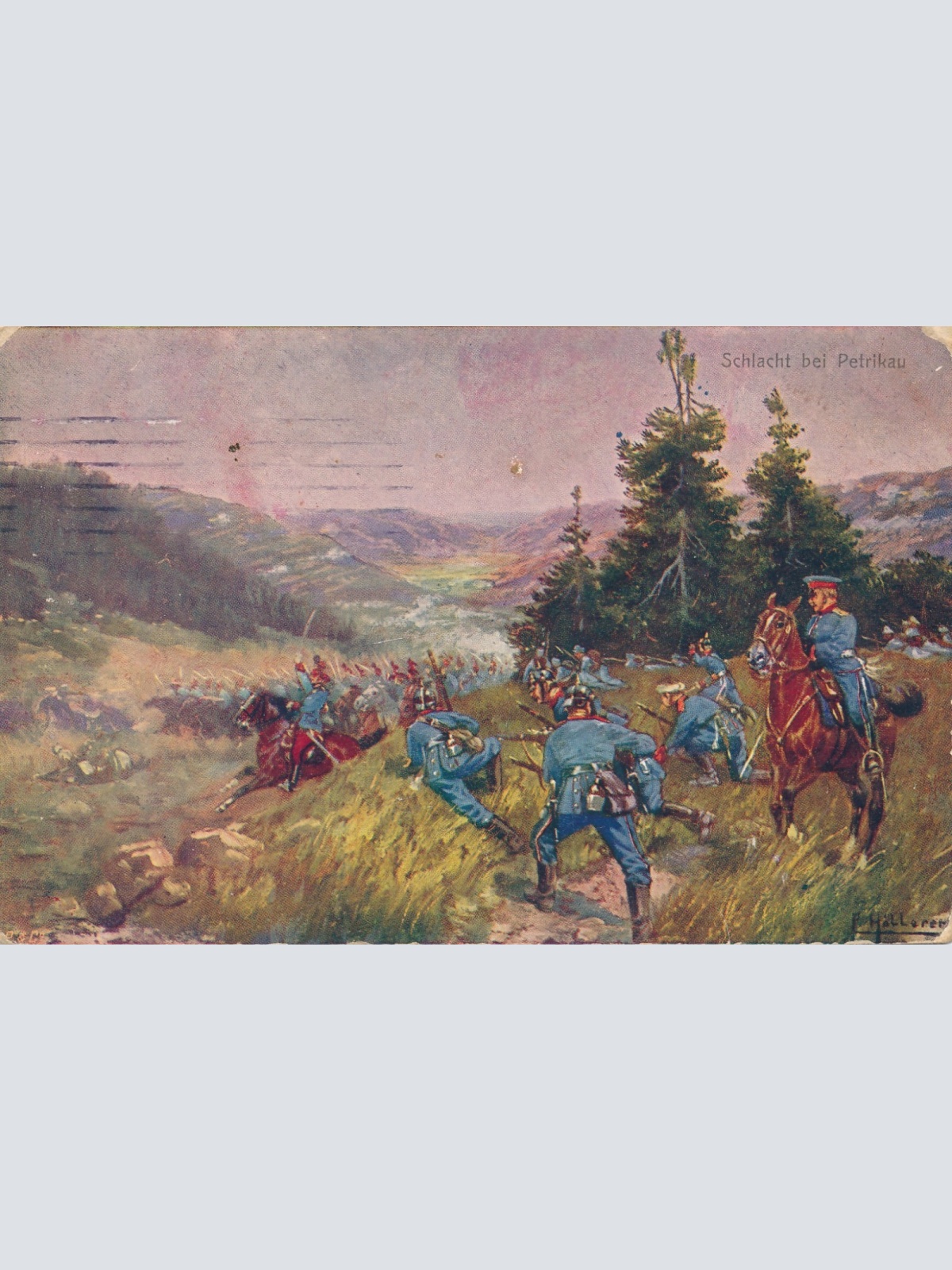 AK Schlacht bei Petrikau Militaria Ansichtskarte (16178)