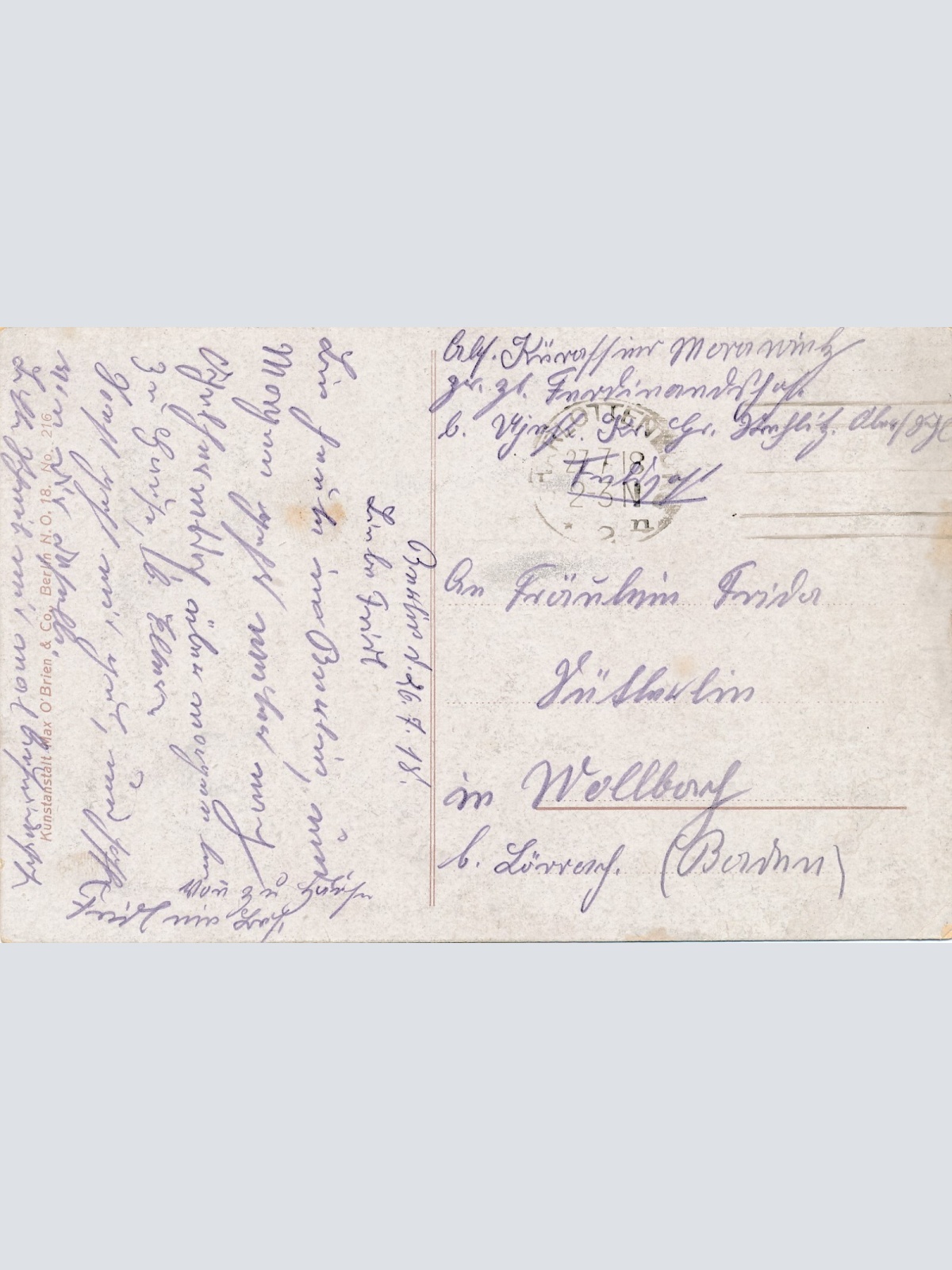 AK aus Berlin mit Hochbahn Ansichtskarte (9327)