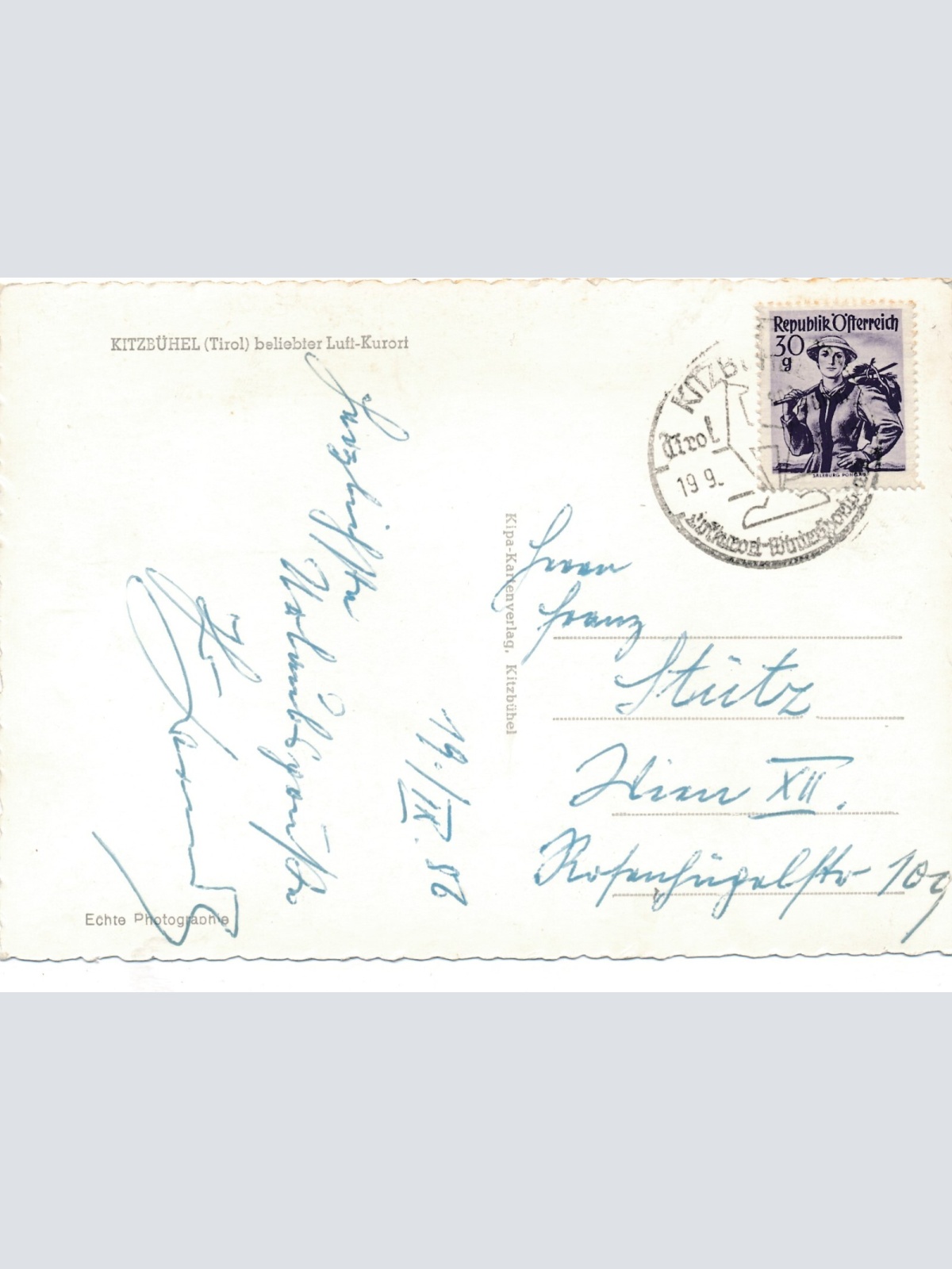 AK aus Kitzbühel Tirol Ansichtskarte (9320)