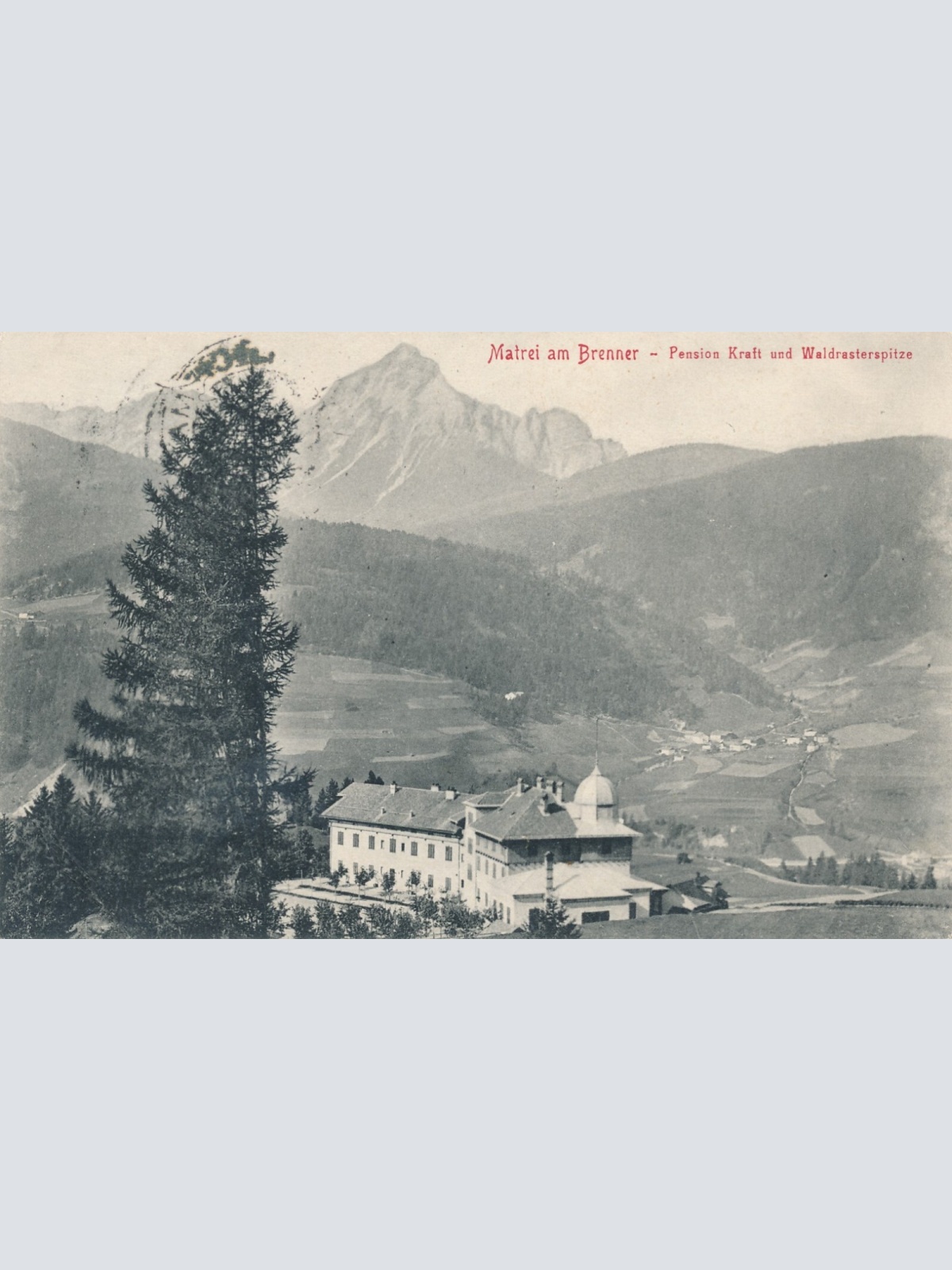 AK aus Matrei am Brenner mit Pension Kraft Tirol Ansichtskarte (9321)