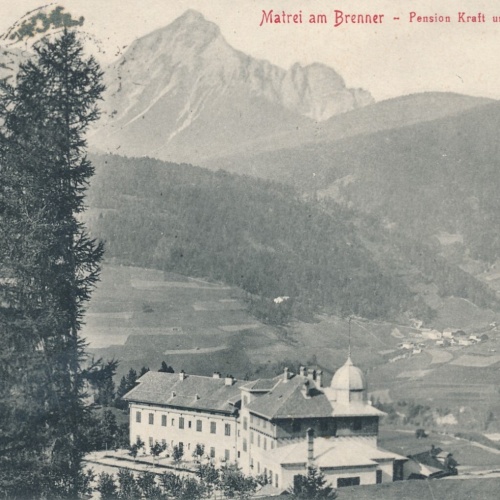 AK aus Matrei am Brenner mit Pension Kraft Tirol Ansichtskarte (9321)