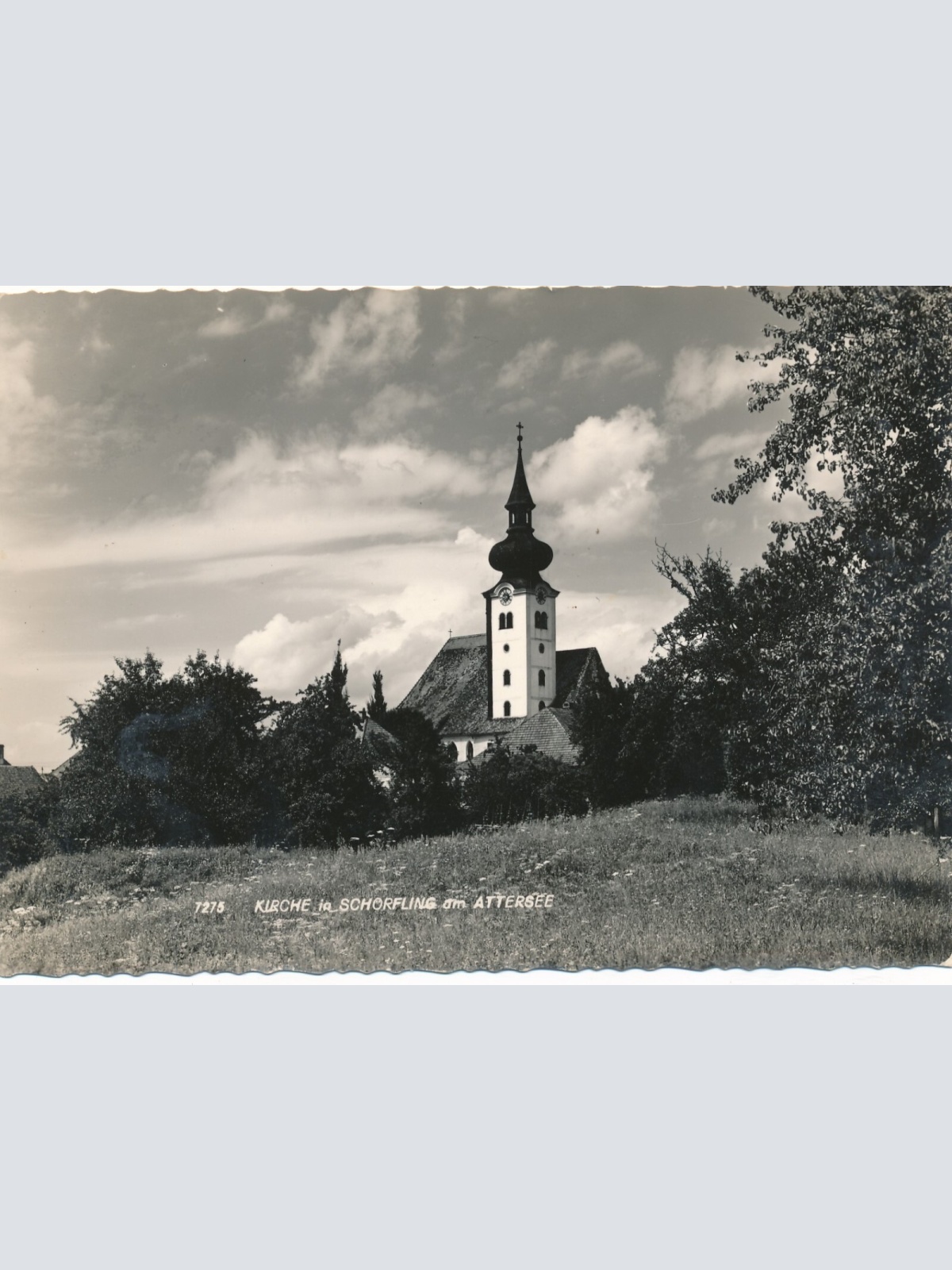 AK aus Schörfling mit Kirche Oberösterreich Ansichtskarte (9809)
