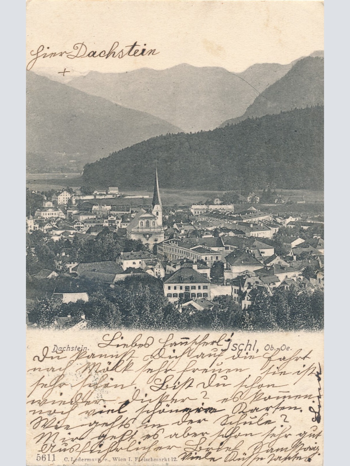 AK aus Bad Ischl mit Dachstein Oberösterreich Ansichtskarte (9276)