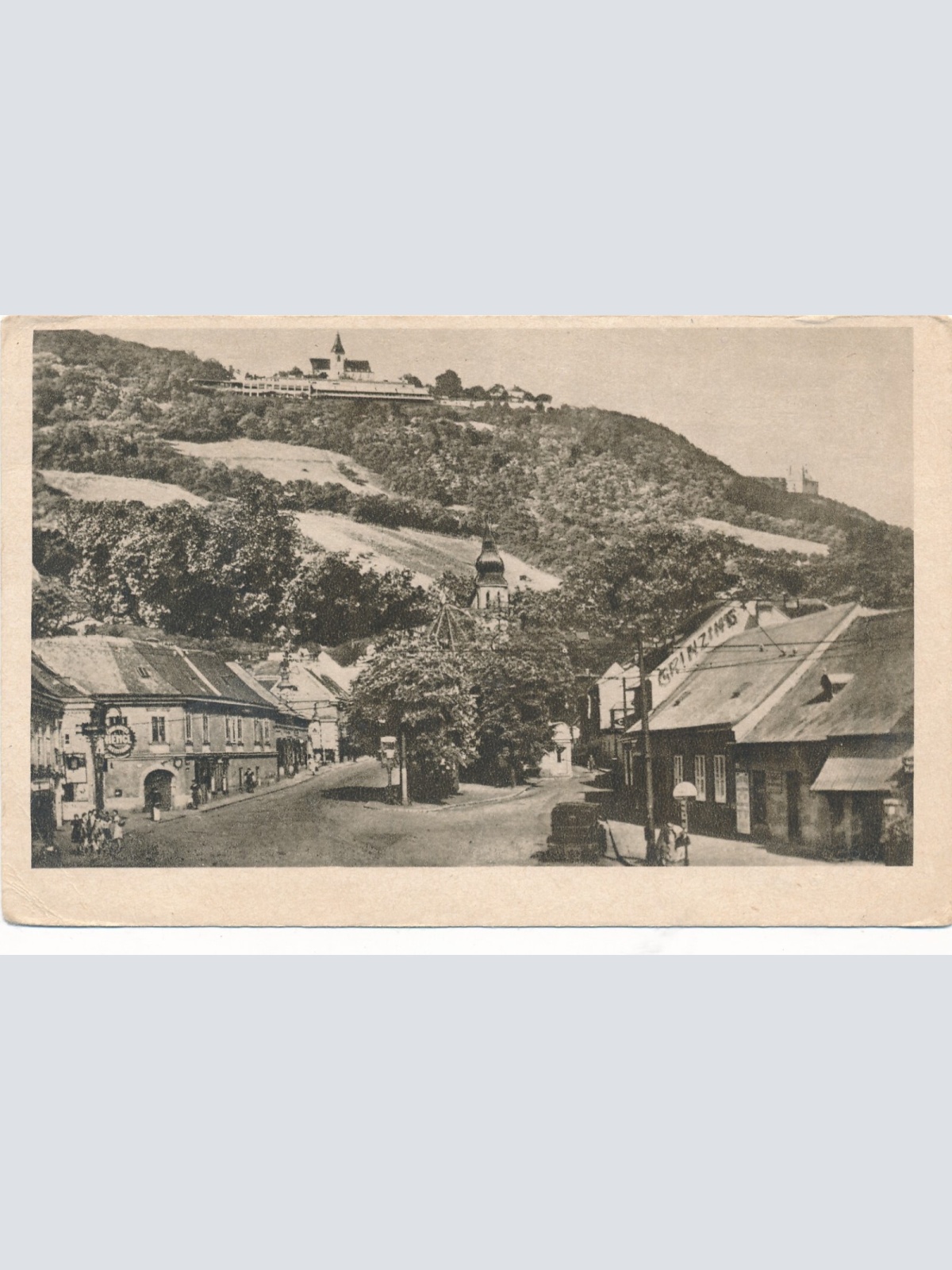 AK aus Wien - Grinzing mit Kahlenberg Ansichtskarte (9282)