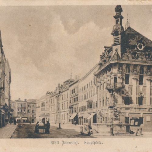 AK aus Ried im Innkreis Hauptplatz Oberösterreich Ansichtskarte (9301)