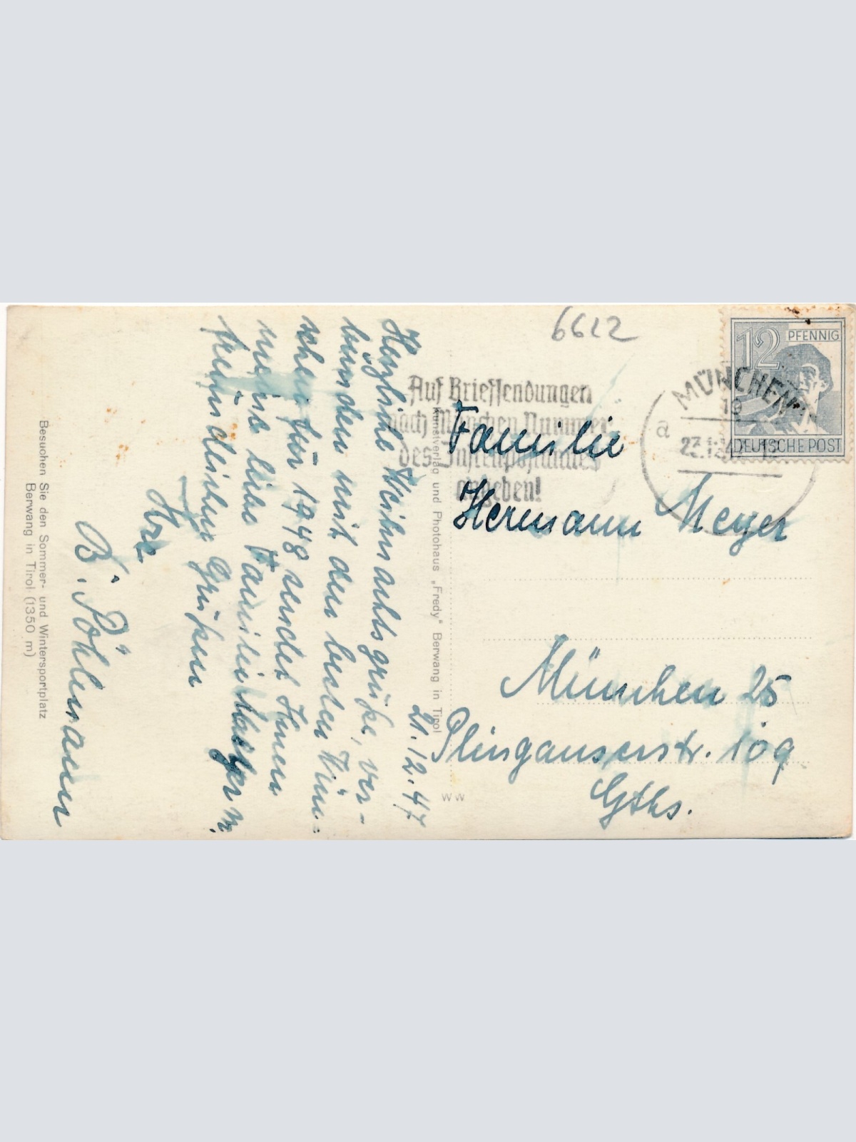 AK aus Berwang Tirol Ansichtskarte (9716)