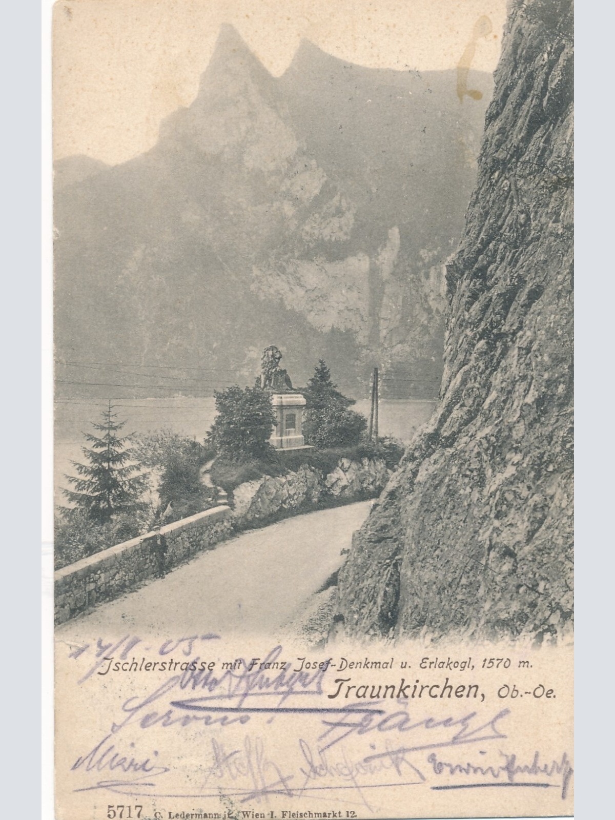 AK aus Traunkirchen Ischlerstrasse Oberösterreich Ansichtskarte (9739)