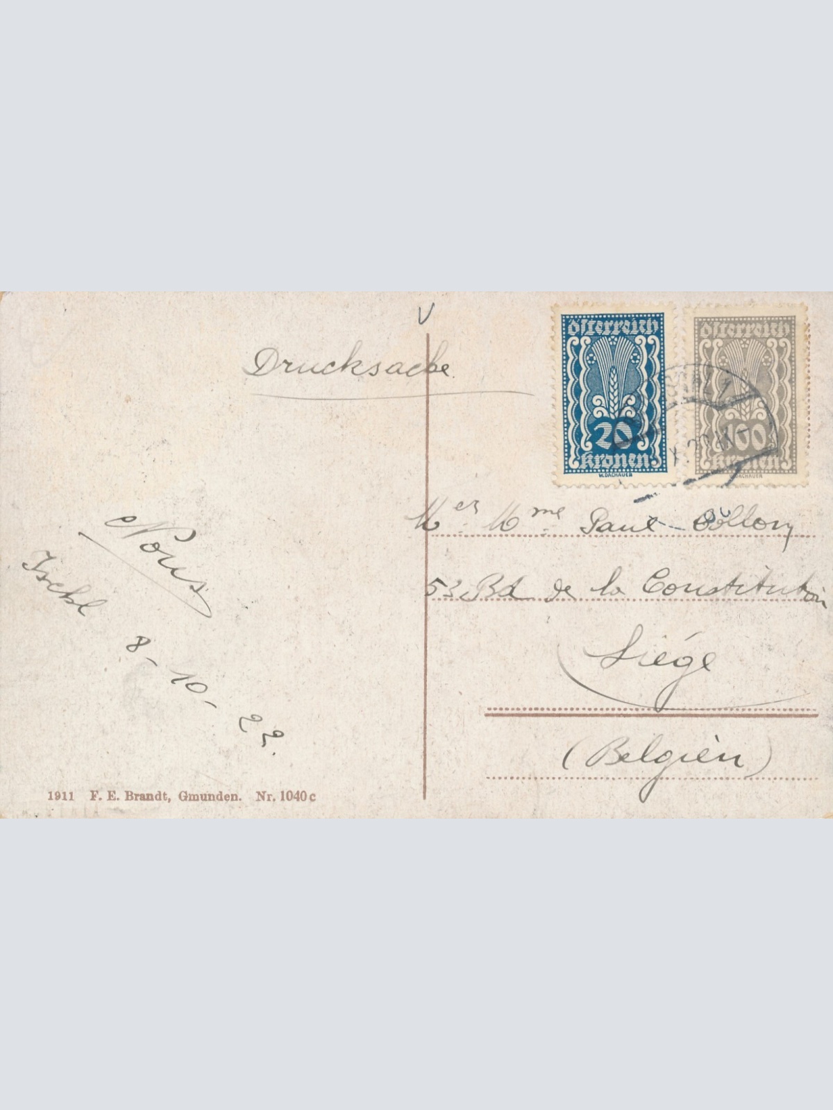 AK aus Bad Ischl aus der Vogelschau Oberösterreich Ansichtskarte (9953)