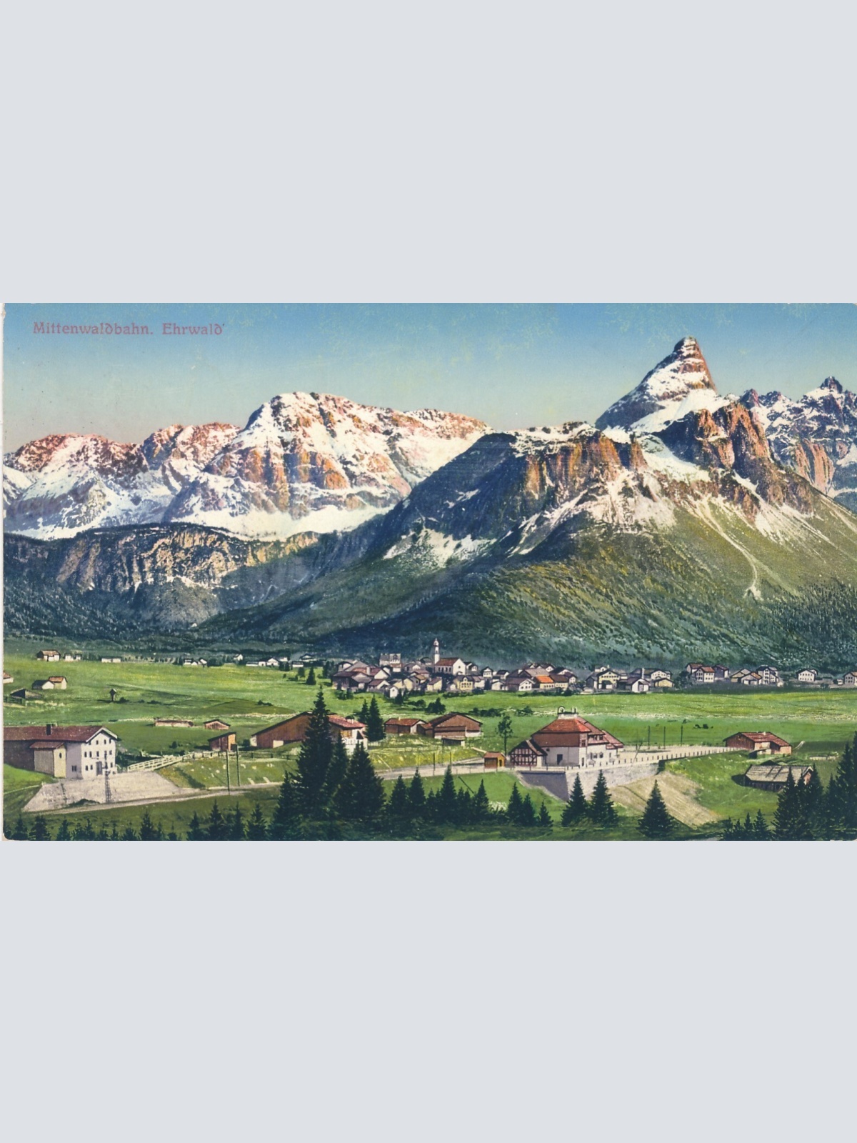 AK aus Ehrwald mittenwaldbahn Tirol Ansichtskarte (9943)