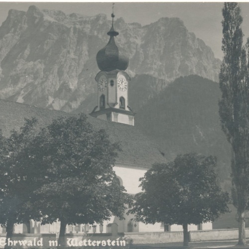 AK aus Ehrwald mit Wettstein Tirol Ansichtskarte (9927)