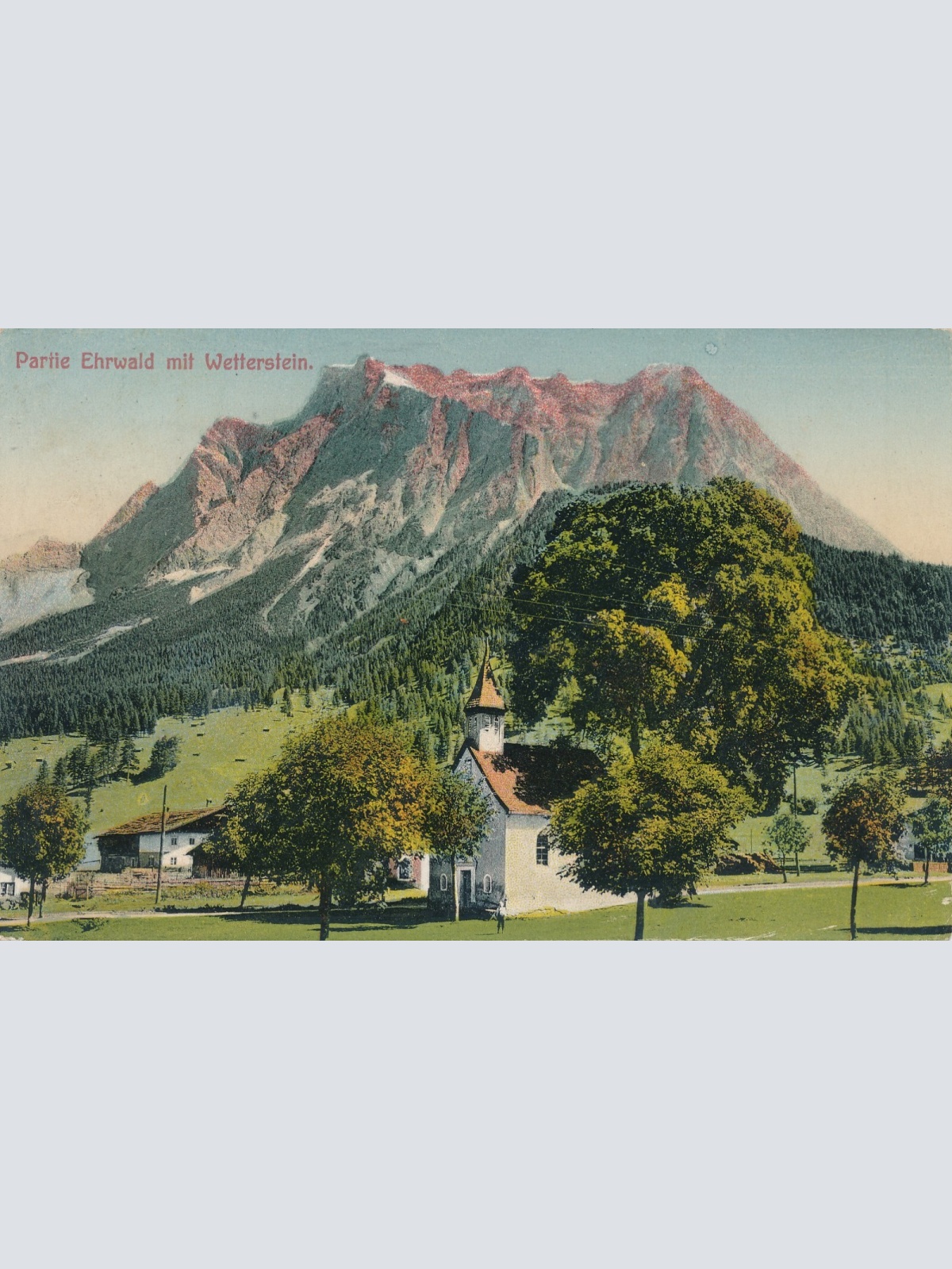 AK aus Ehrwald mit Wettstein Tirol Ansichtskarte (9925)