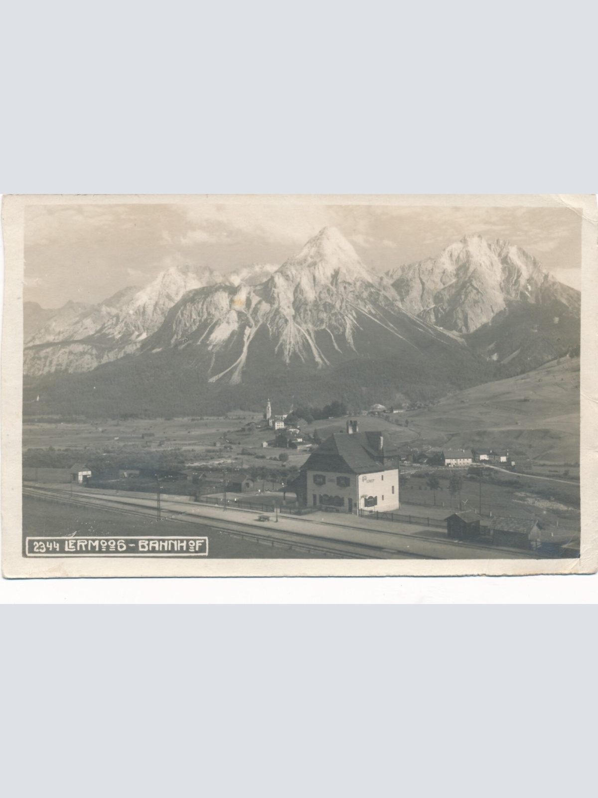 AK aus Lermoos Bahnhof Tirol Ansichtskarte (9918)