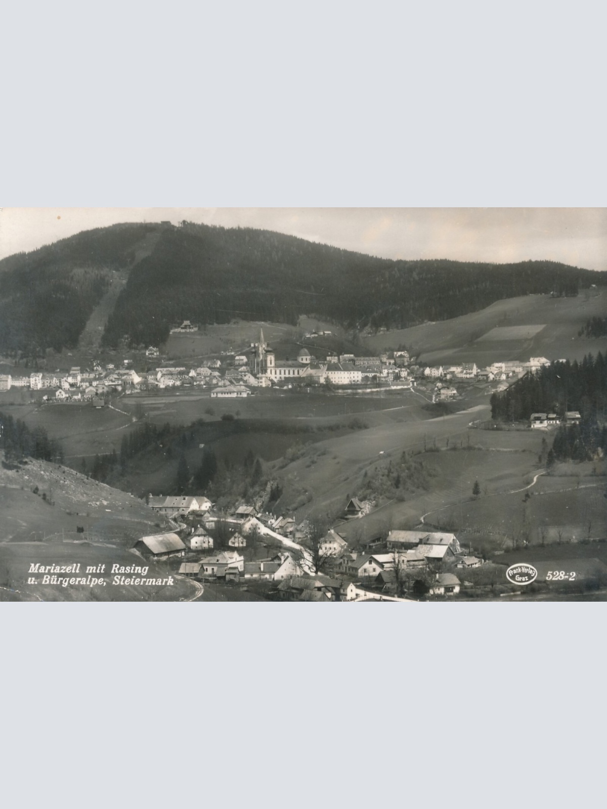 AK aus Mariazell mit Rasing Steiermark Ansichtskarte (9593)