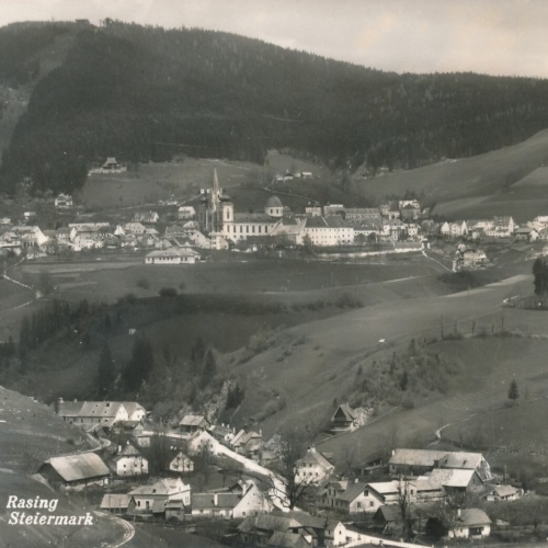 AK aus Mariazell mit Rasing Steiermark Ansichtskarte (9593)