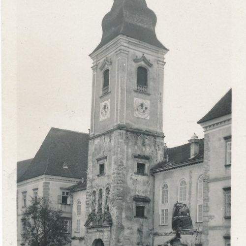 AK aus Baumgartenberg mit Kirchenturm Oberösterreich Ansichtskarte (9567)