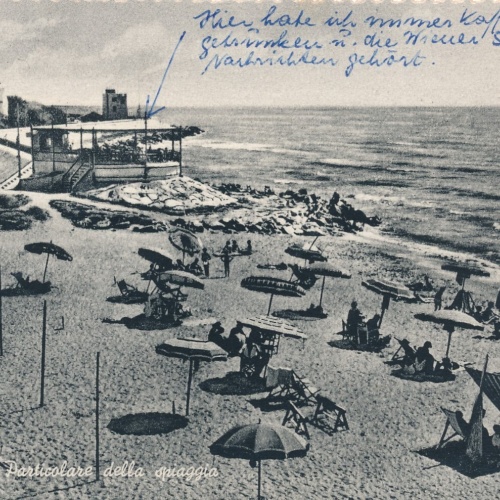 AK aus Caorle Particolare della spiaggia Italien Ansichtskarte (9663)