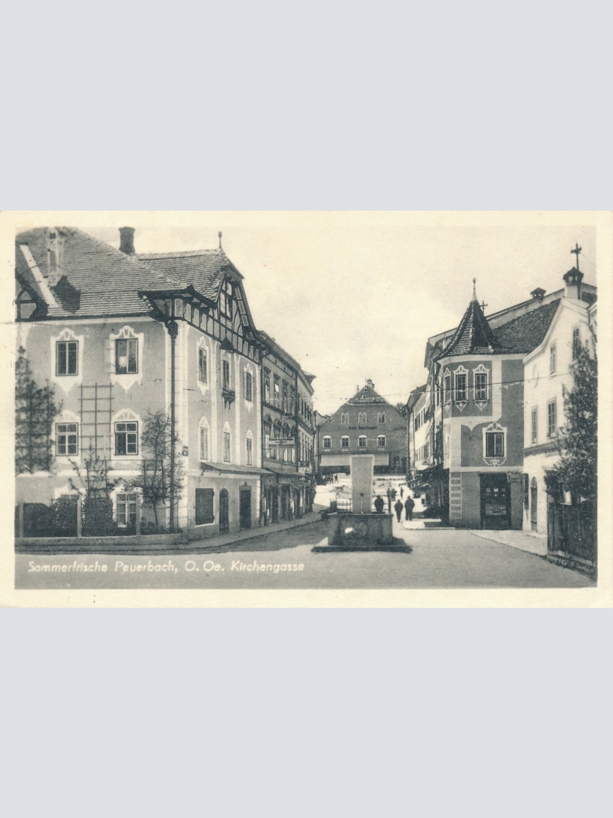AK aus Peuerbach mit Kirchengasse Oberösterreich Ansichtskarte (10282)