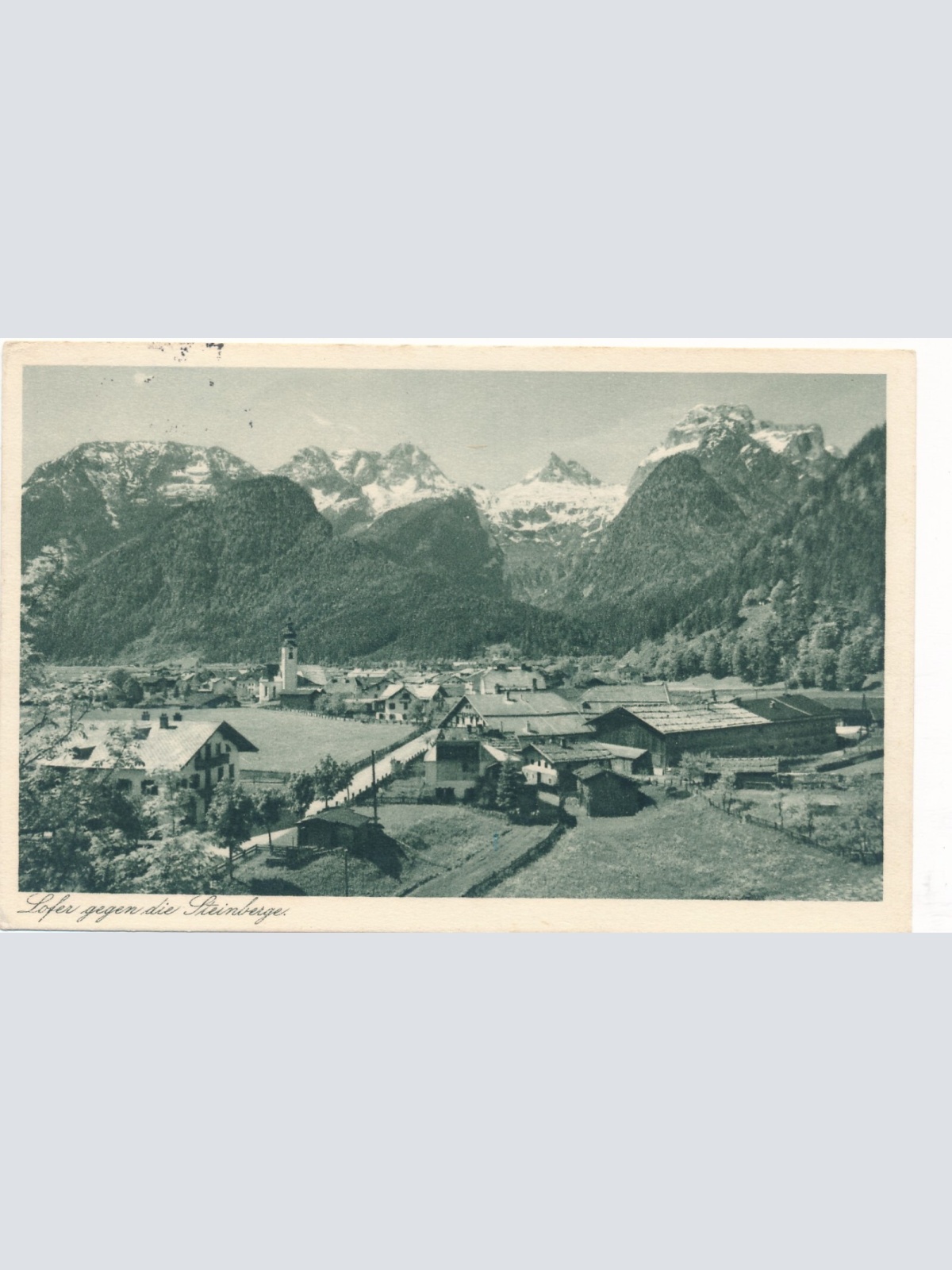 AK aus Lofer mit Steinberge Salzburg Ansichtskarte (9687)