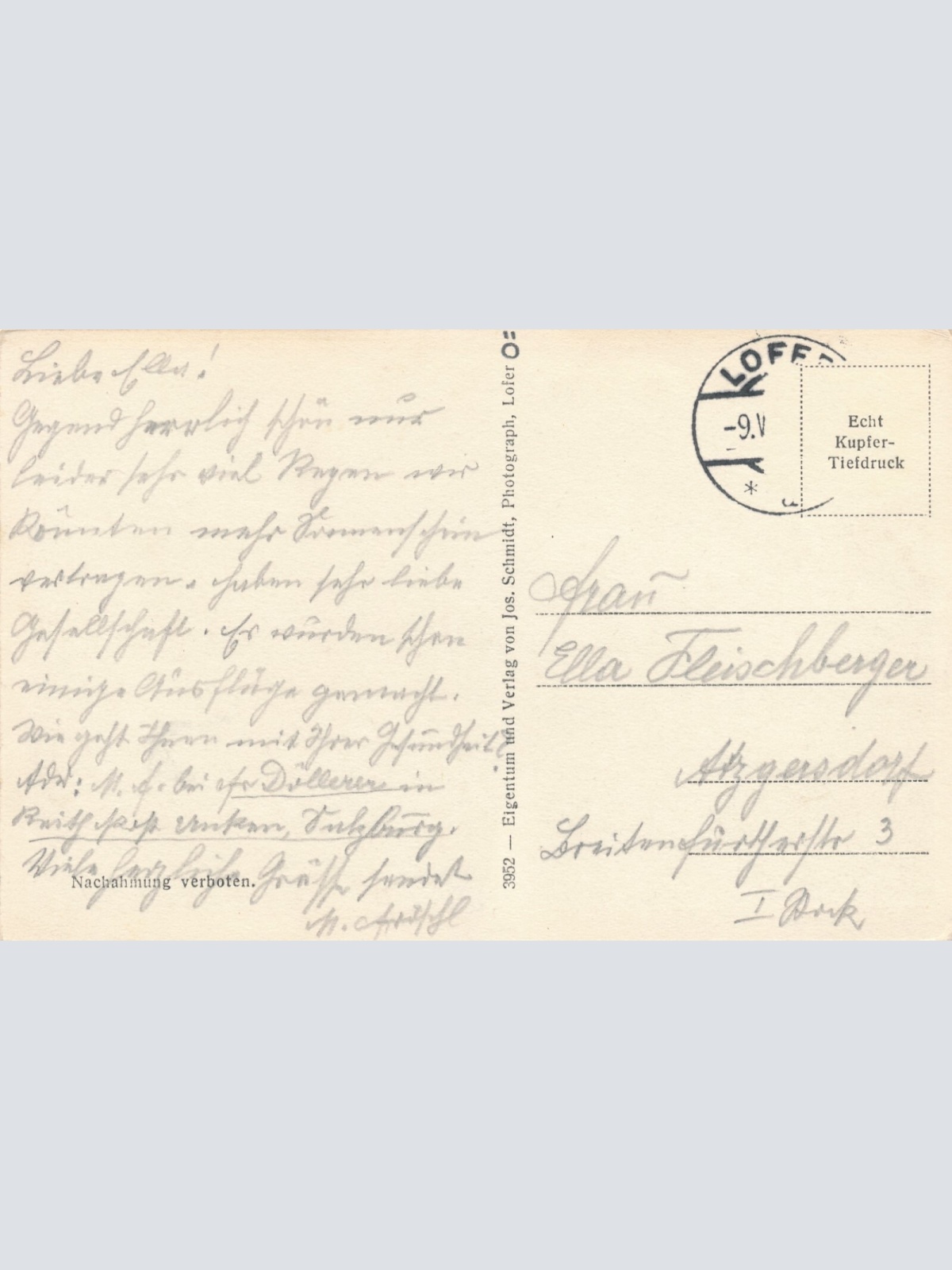 AK aus Lofer mit Steinberge Salzburg Ansichtskarte (9687)