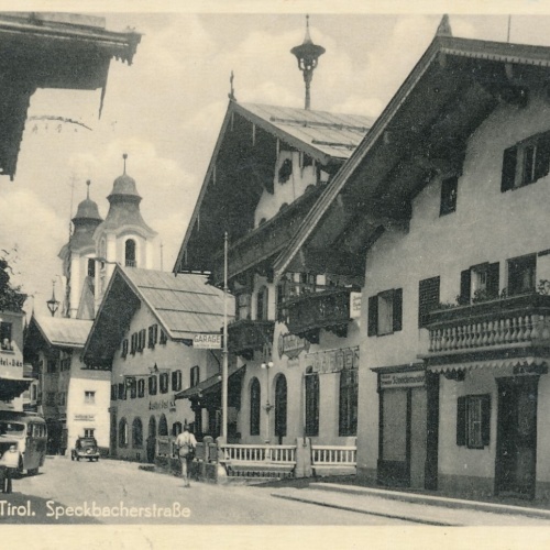 AK aus St.Johann Speckbacherstraße Tirol Ansichtskarte (10262)