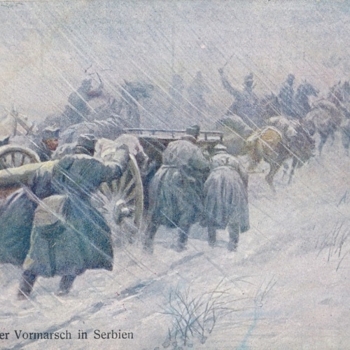 AK schwieriger Vormarsch in Serbien (10240)