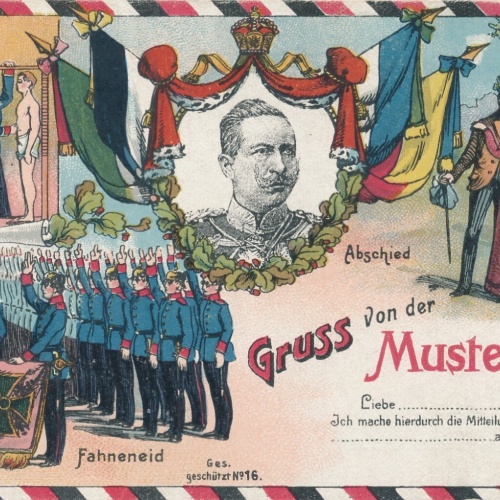 AK gruss von der Musterung (10235)