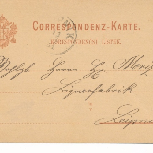 2 Kreuzer - Ganzsachen - Karte 1881 aus Kremsier (10057)