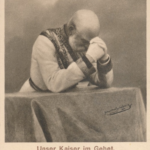 AK vom Kaiser Franz Josef beim Gebet Ansichtskarte (10039)