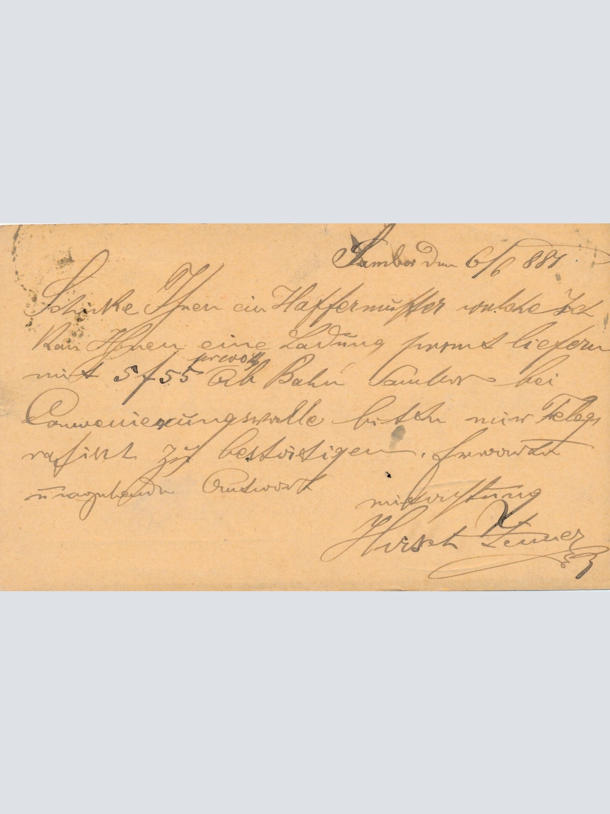 2 Kreuzer - Ganzsachen - Karte 1881 aus Sambor (10149)