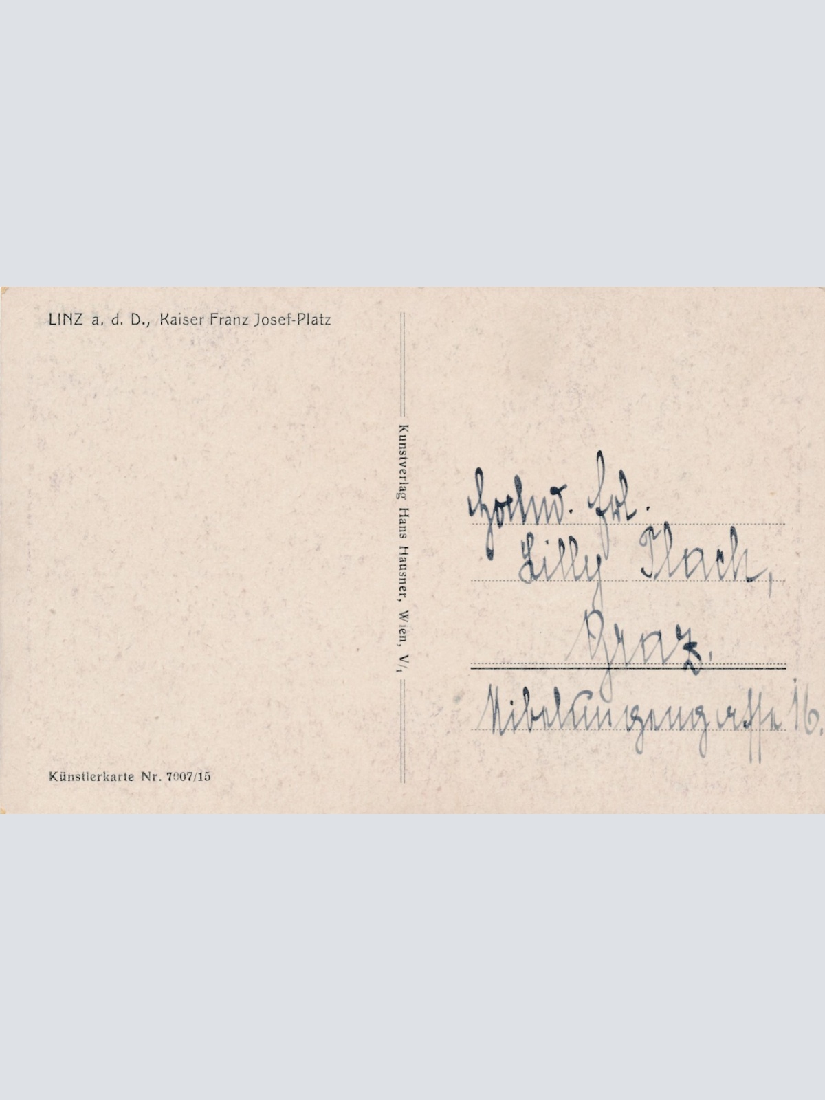 AK aus Linz an der Donau Oberösterreich Ansichtskarte (10596)