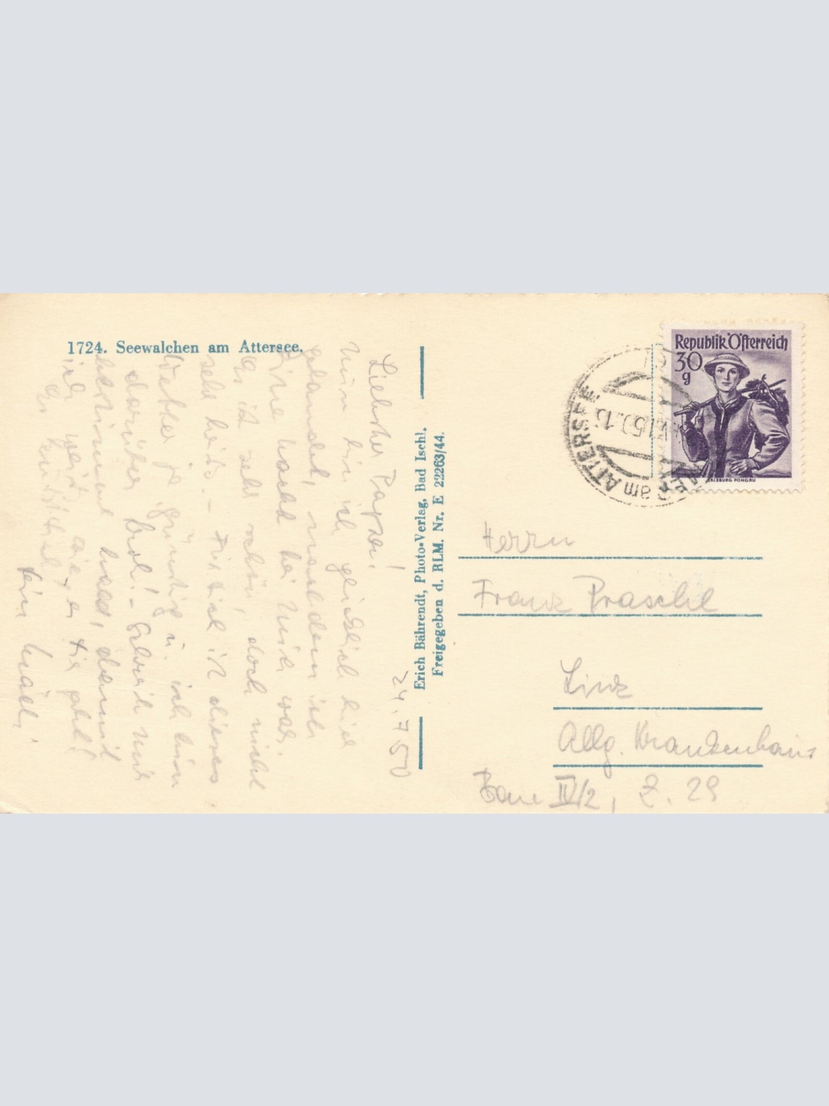 AK aus Seewalchen am Attersee Oberösterreich Ansichtskarte (10603)