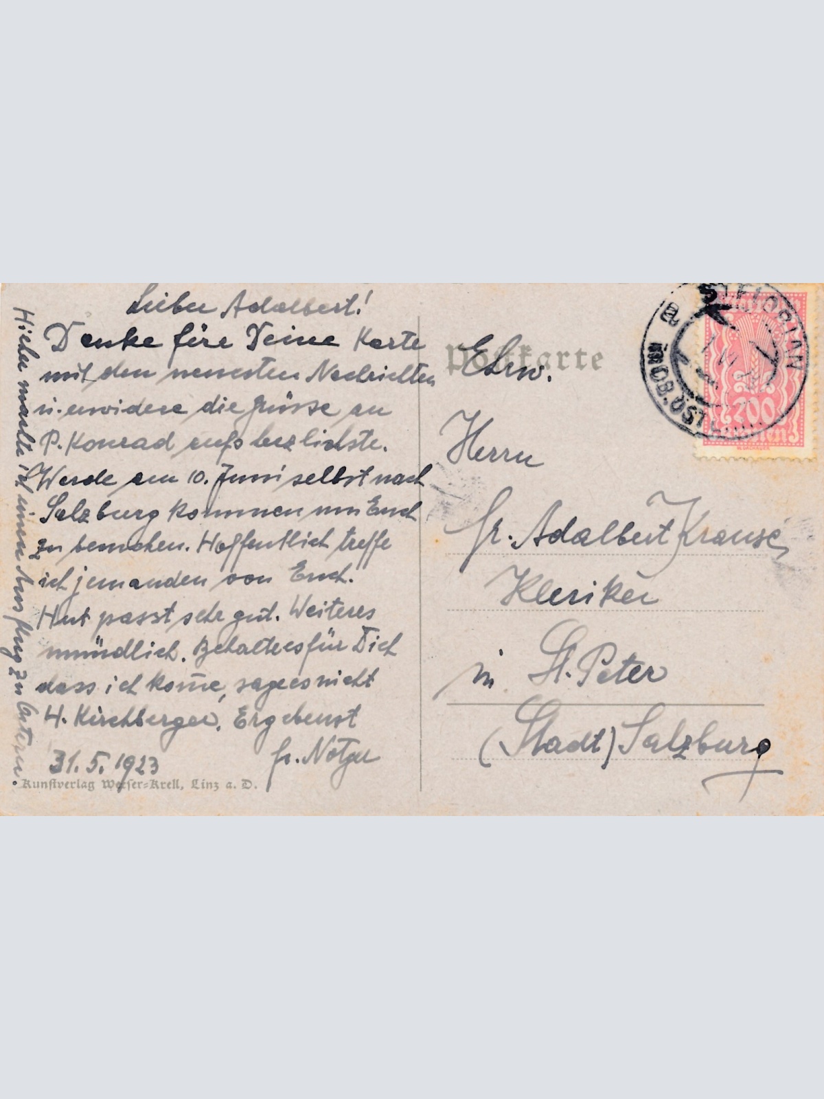 AK aus Seittenstetten mit Stift Niederösterreich Ansichtskarte (10961)