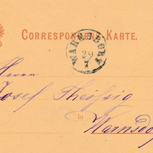 2 Kreuzer Ganzsachen - Karte 1879 aus Oberkreibitz (10525)