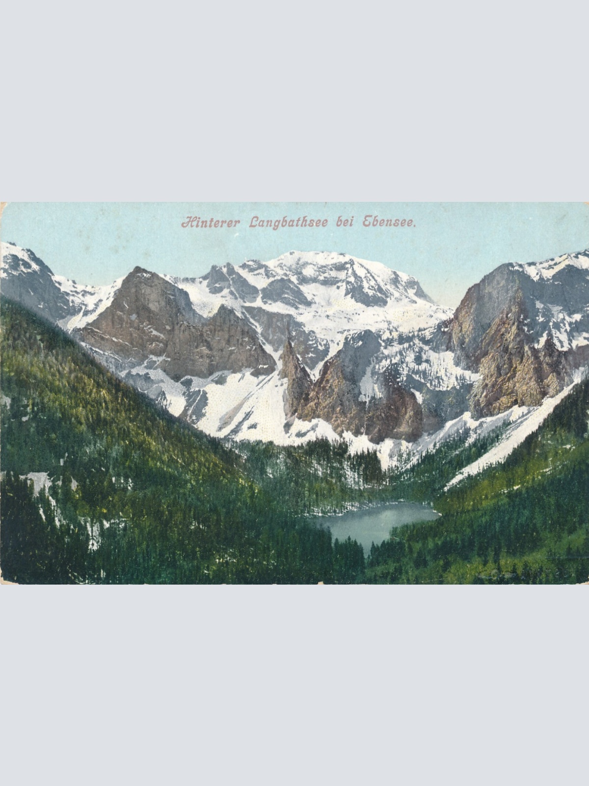 AK vom Hinteren Langbath - See Oberösterreich Ansichtskarte (10568)