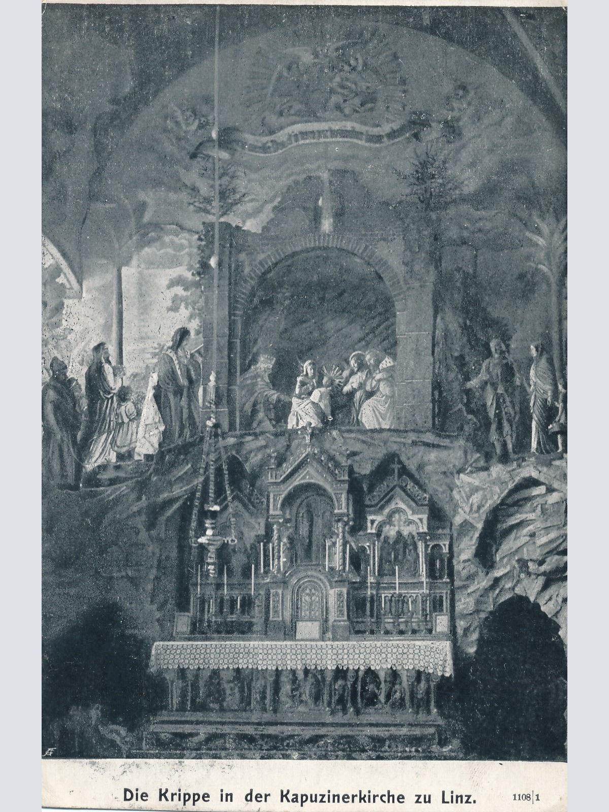 AK aus Linz mit Grippe der Kapuzinerkirche Oberösterreich Ansichtskarte (10571)