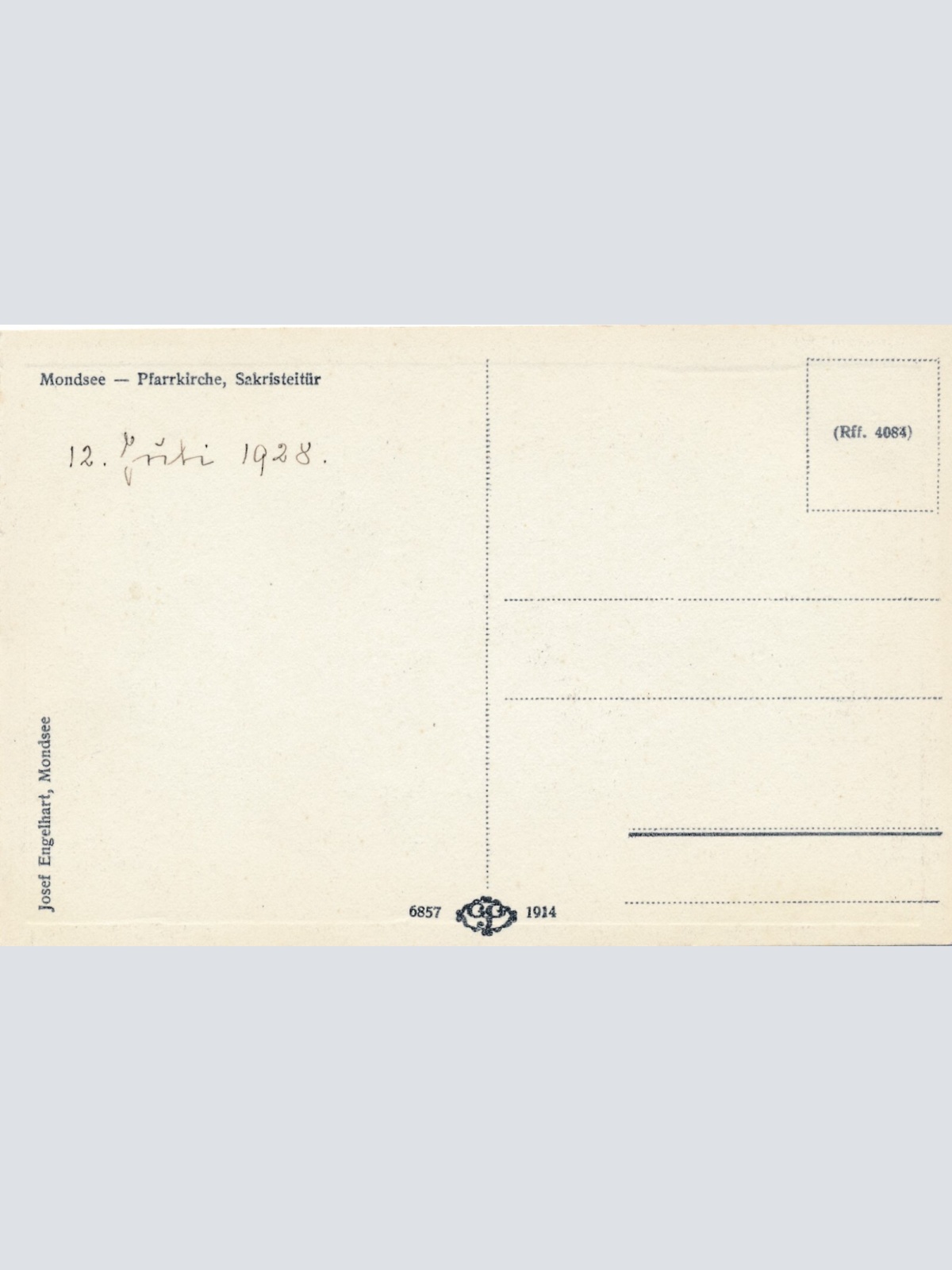 AK aus Mondsee mit Kircheninneres Oberösterreich Ansichtskarte (10574)