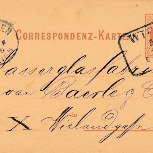 2 Kreuzer - Ganzsachen - Karte 1879 aus Wien (10705)