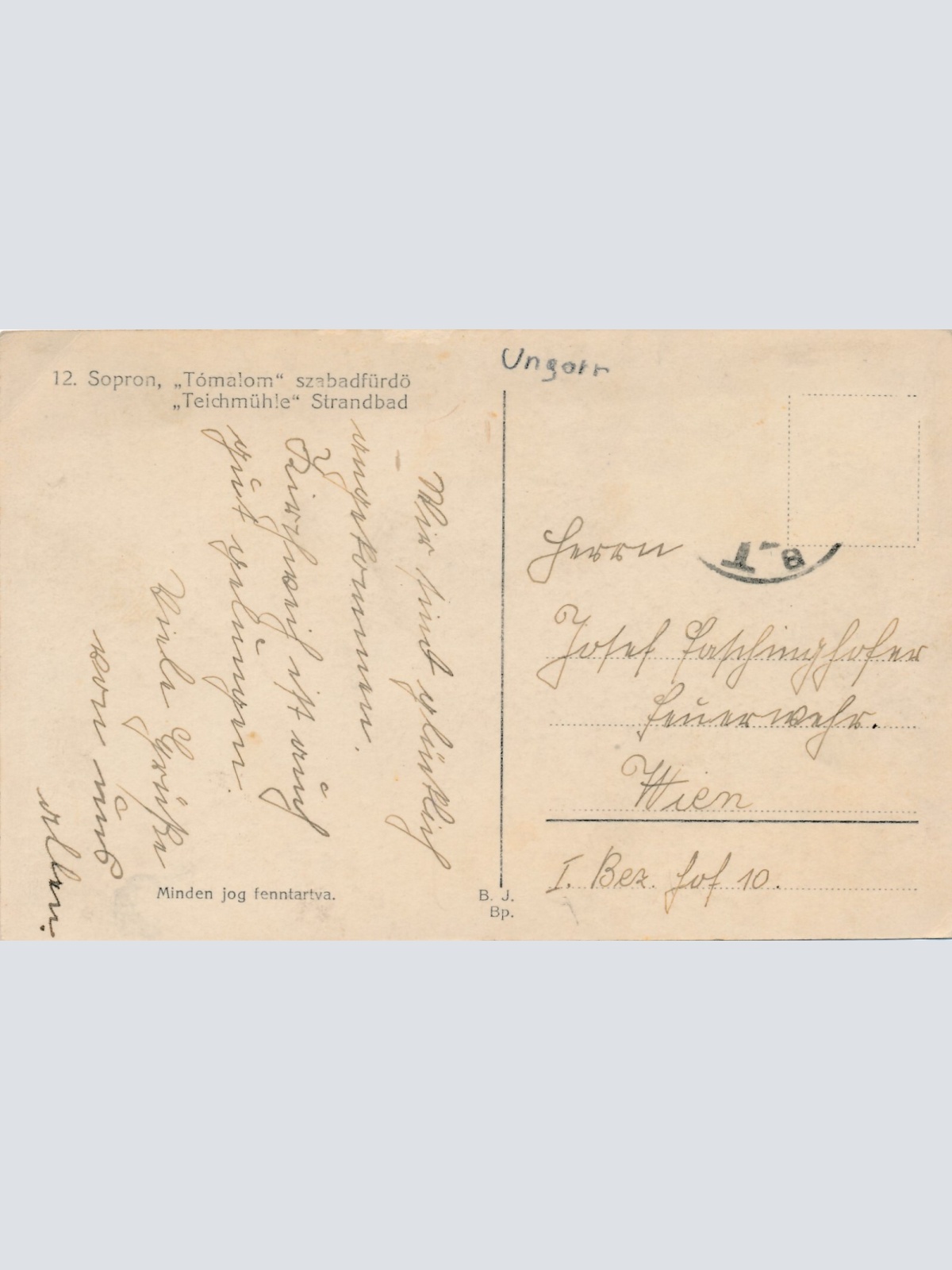 AK aus Sopron Teichmühle - Tomalom Ungarn Ansichtskarte (9177)