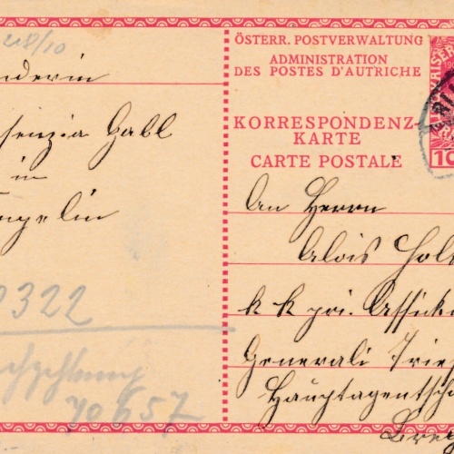 10 Heller - Ganzsachen - 1916 aus Bludenz (10641)