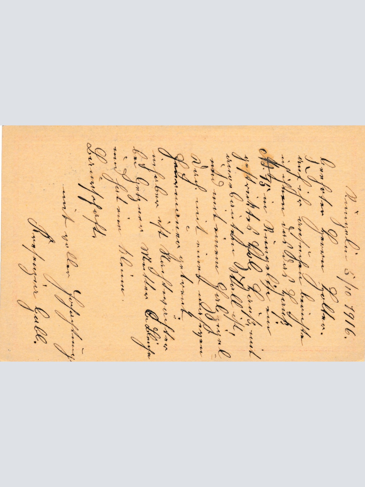 10 Heller - Ganzsachen - 1916 aus Bludenz (10641)