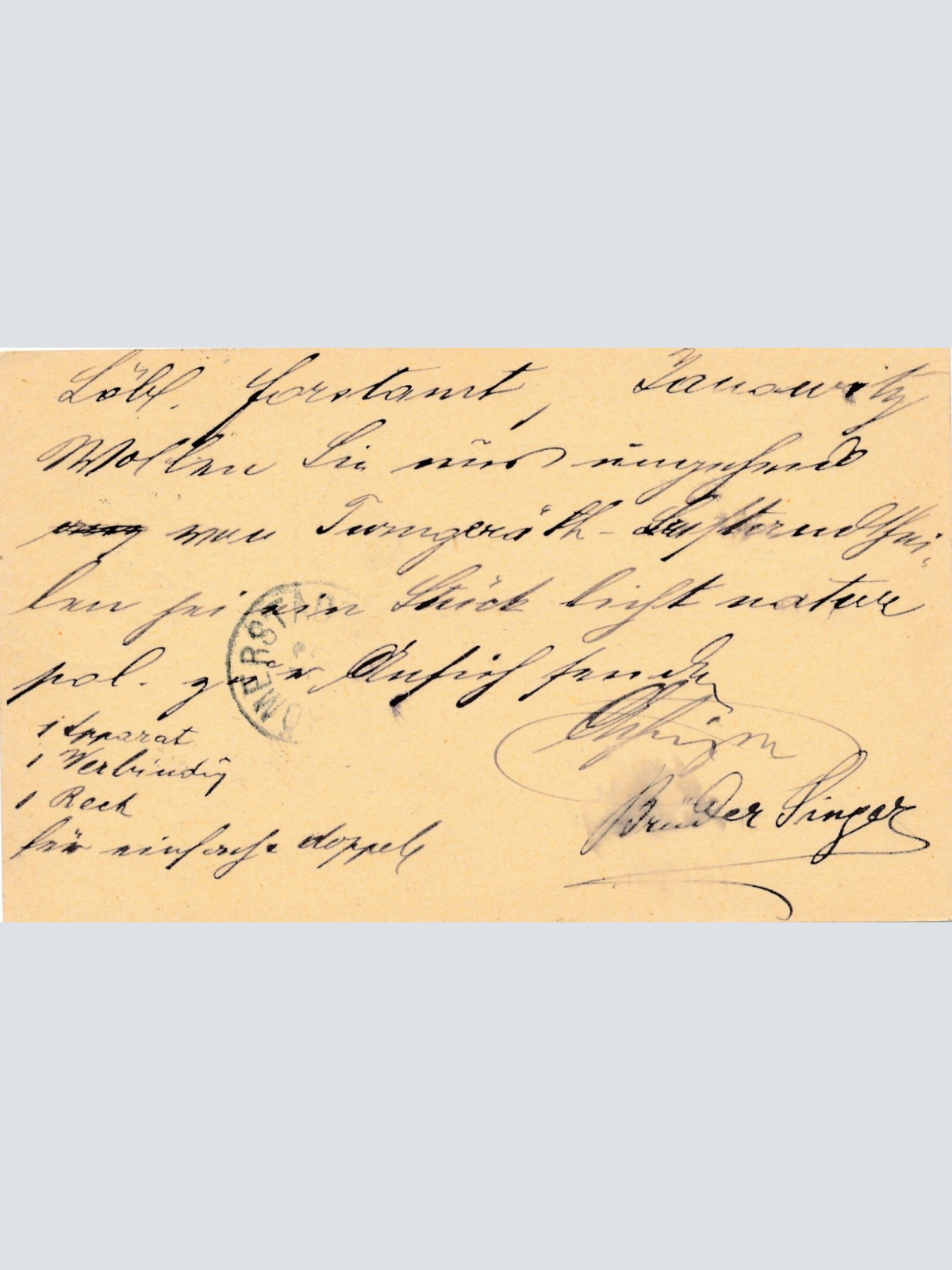 2 Kreuzer - Ganzsachen - Karte 1889 aus Wien (10678)