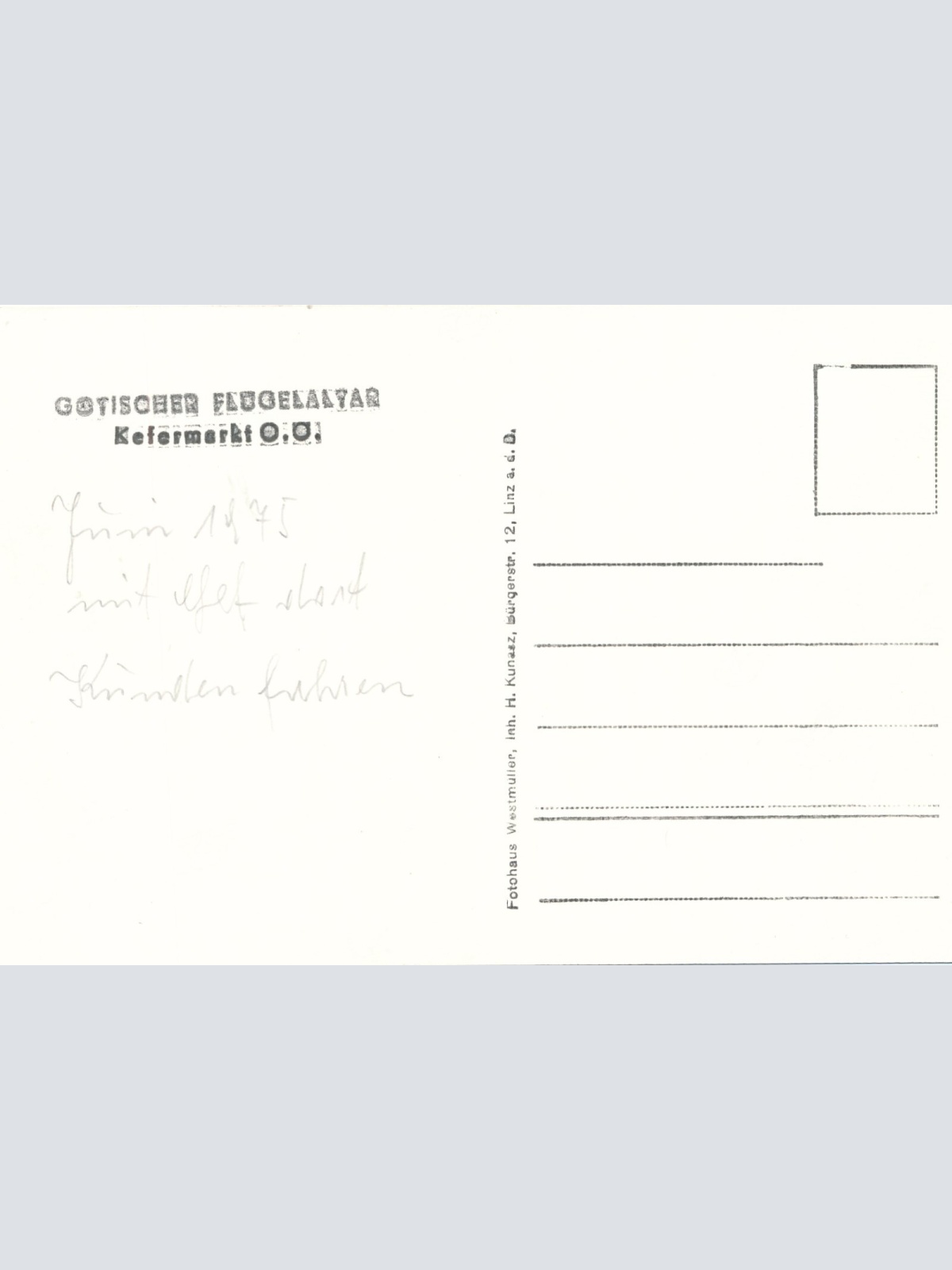 AK aus Kefermarkt Oberösterreich (J134)