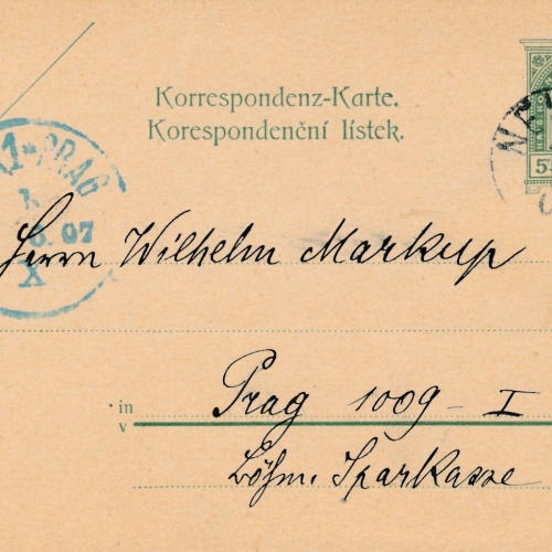 5 Heller Ganzsachen - Karte 1907 aus Neuern (10454)