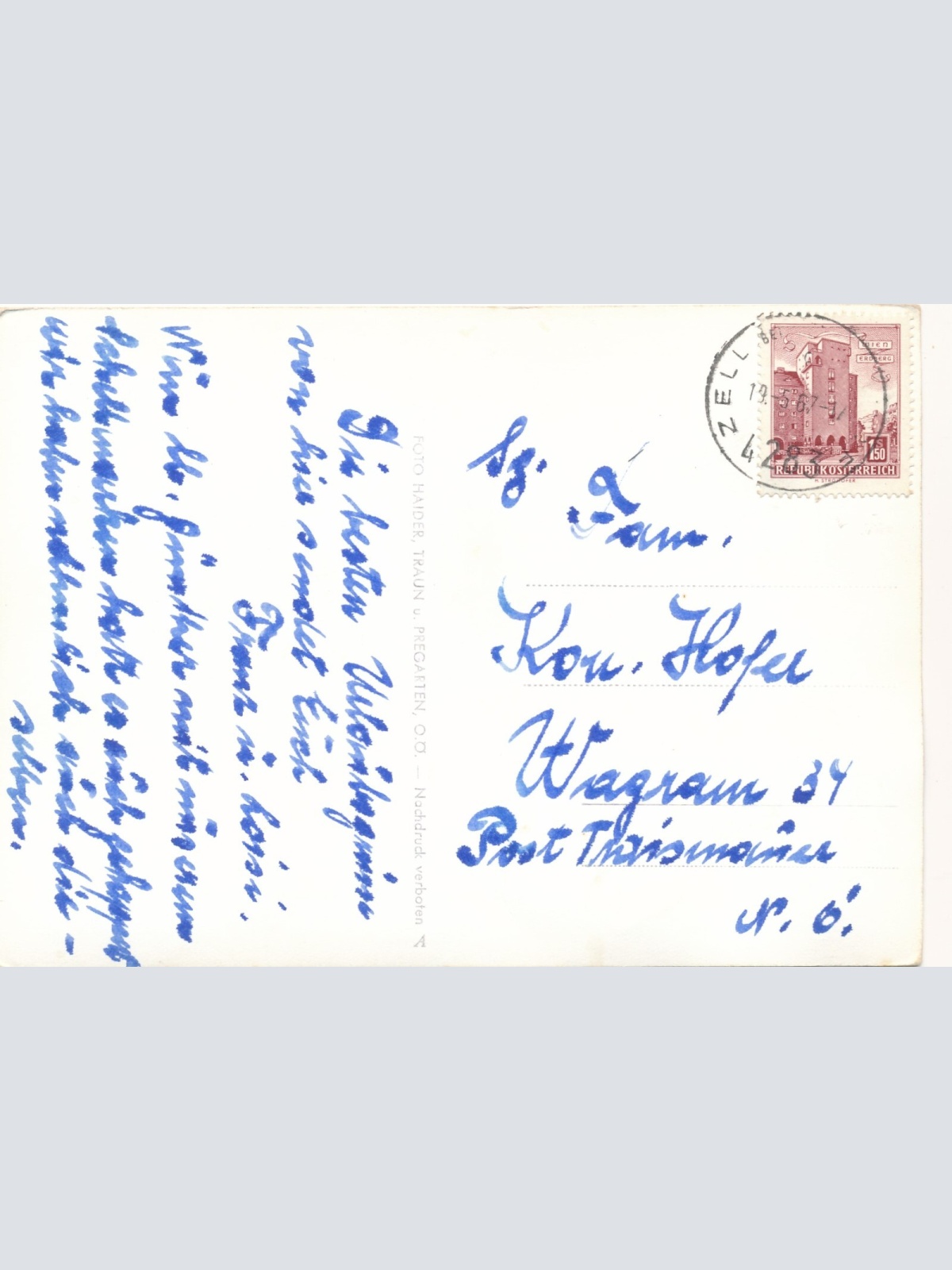 AK aus Zell am Zellhof Oberösterreich (10481)