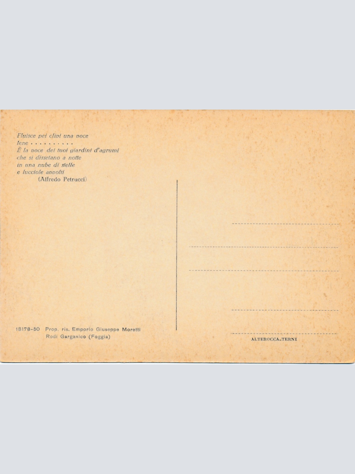 AK aus Rodi Garganico Italien Ansichtskarte (10939)