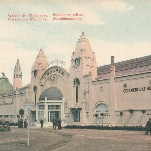 AK aus Gent Gand 1913 Maschienengalerie Belgien Ansichtskarte (10879)