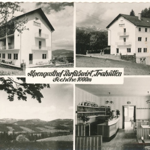 AK Alpengasthof Parfußwirt Trahütten Steiermark Ansichtskarte (10915)