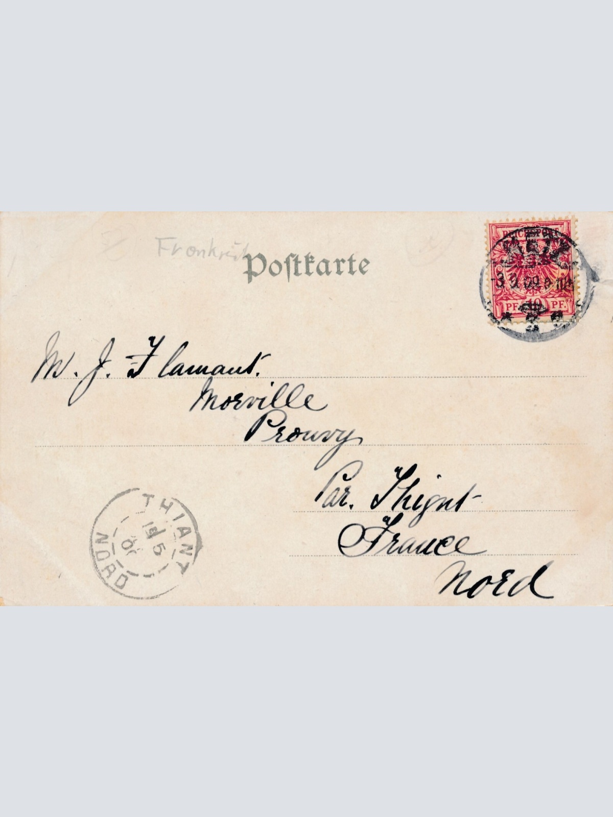 Kleeblatt - Litho - Karte Gruss aus Metz Ansichtskarte (10894)