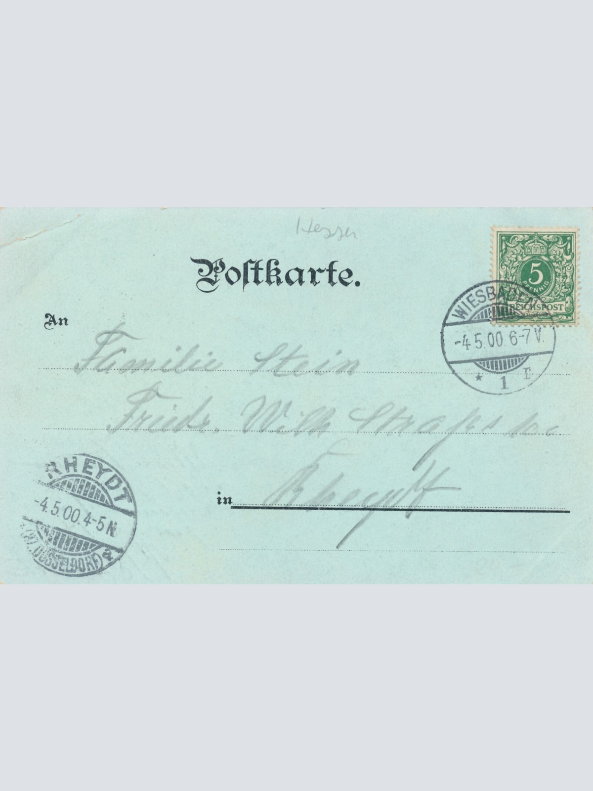 Litho - Karte gruss aus Wiesbaden Hessen Ansichtskarte (10899)