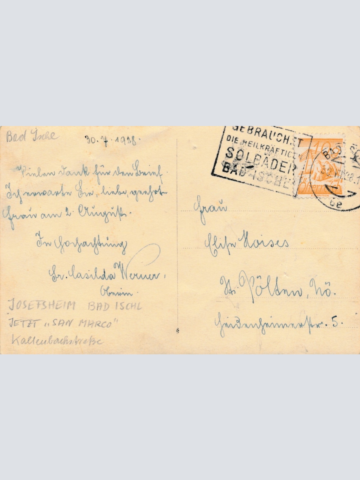 AK aus Bad Ischl Oberösterreich Ansichtskarte (10979)